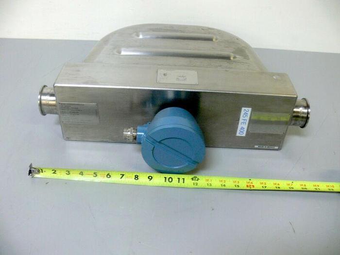 Used Micro Motion H200S352NWBMEZZZZ Mass Flow Sensor Flow Meter 2" Tri-Clamp