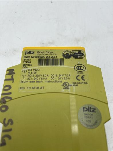 Used Pilz Pnoz XV2 Safety Relay 774500