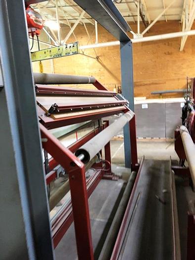 Used 62" WIDE DUSENBERY MODEL 815 DUPLEX SLITTER REWINDER 1000 FPM 24" REW. DIA.