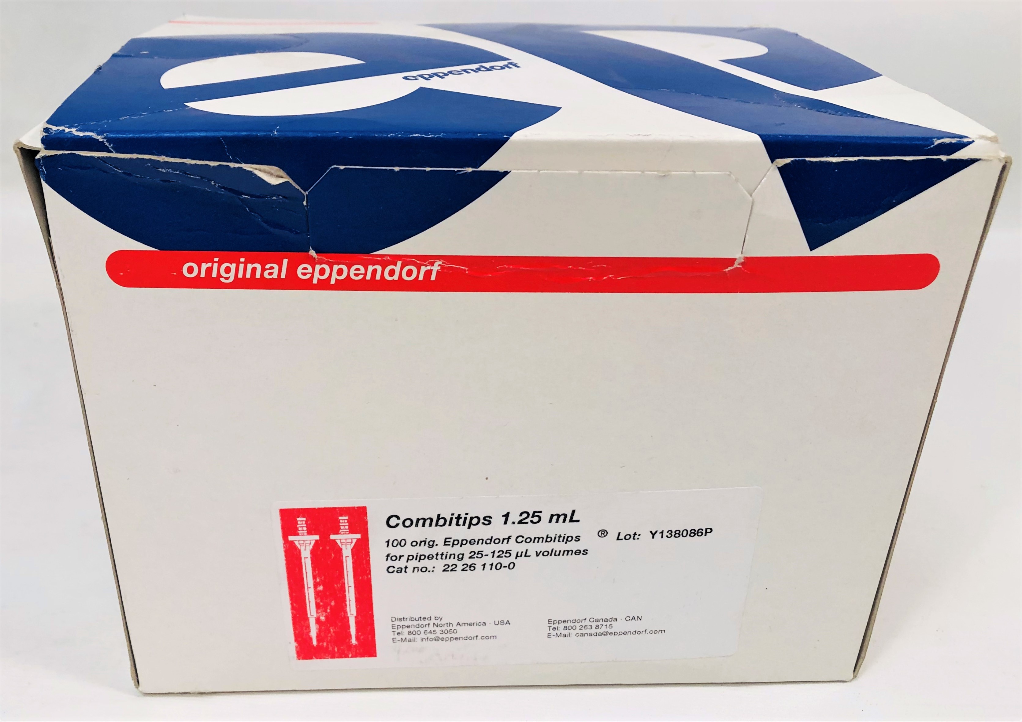 New open box Eppendorf CombiTips Pipette Tips 1.25mL (Pack of 100