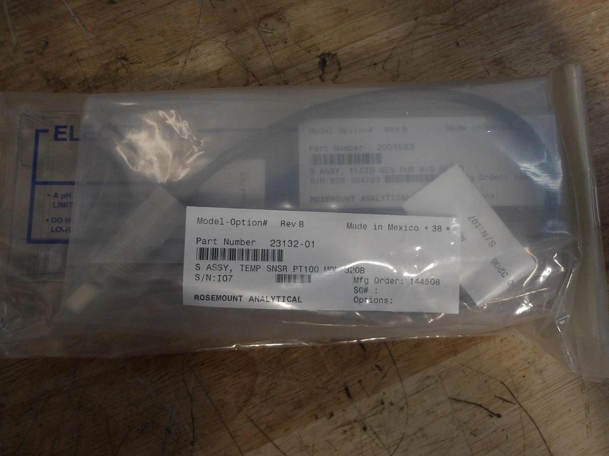 ROSEMOUNT 0320HP-10-5-8 HIGH PURITY PH SENSOR, #94950G NIB