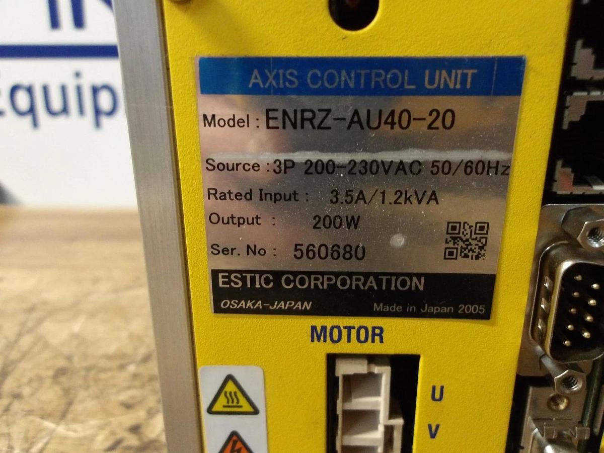 Used ESTIC AXIS ENRZ-AU40-20 CONTROL UNIT, #12181150G USED