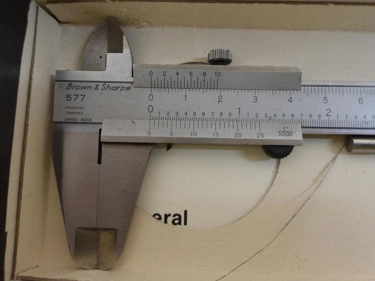 Used BROWN & SHARPE 577 - 6" SLIDE CALIPER, #8141116G USED