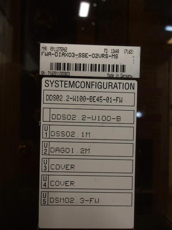 Used INDRAMAT DDS02.2-W100-BE45-01-FW DIGITAL AC SERVO DRIVE, #414115G NEW
