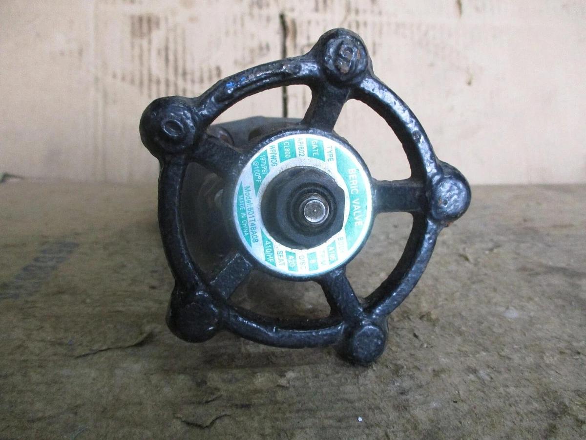Used BERIC 3/4" IRON GATE VALVE (THREADED) #78306J NEW