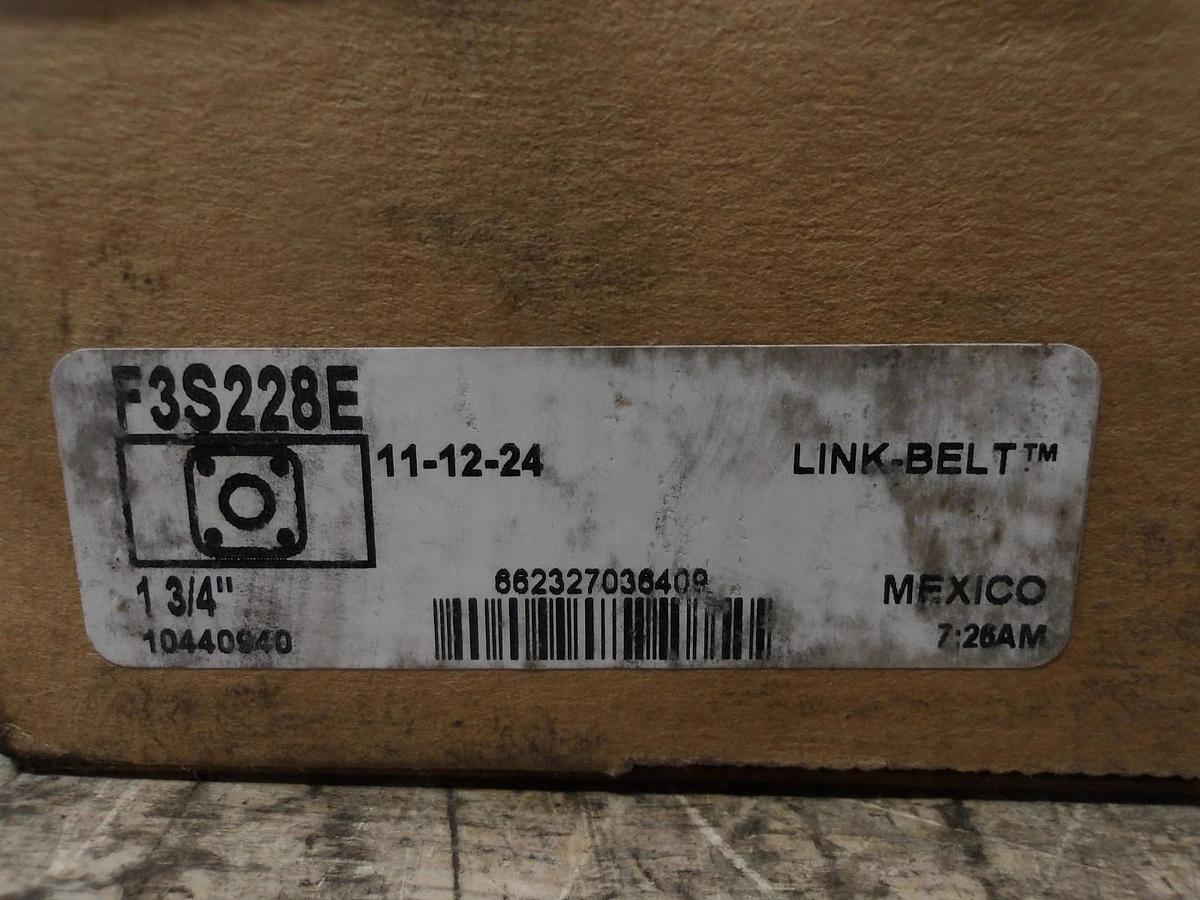 REXNORD F3S228E FLANGED MOUNTED BEARING 1-3/4" BORE, #729138G NIB