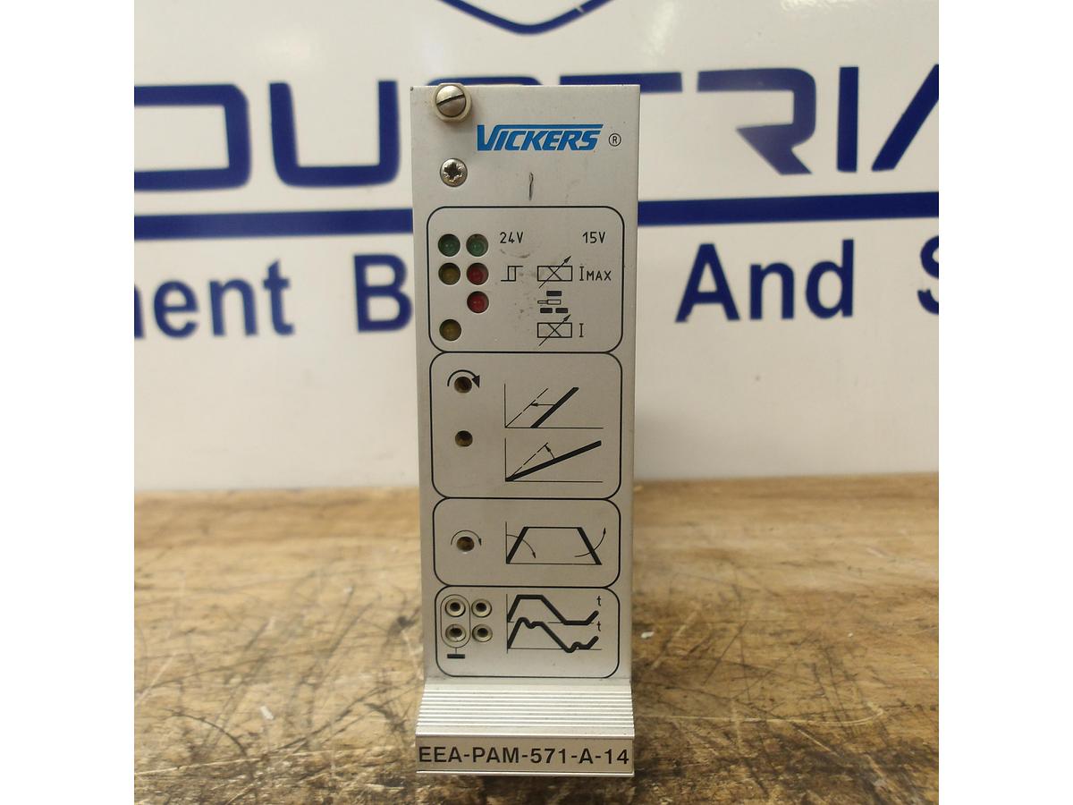 Used VICKERS EEA-PAM-571-A-14 PROPORTIONAL VALVE CIRCUIT BOARD