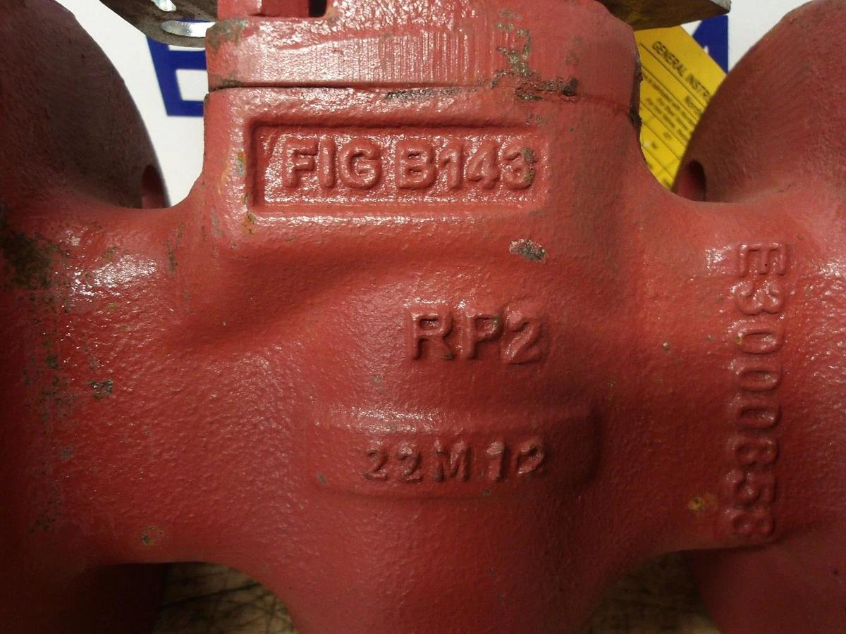 Used FLOWSERVE 2" NORDSTROM PLUG VALVE B143 FLANGED, #26938G NEW