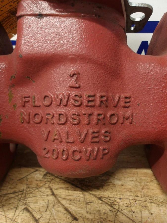Used FLOWSERVE 2" NORDSTROM PLUG VALVE B143 FLANGED, #26938G NEW