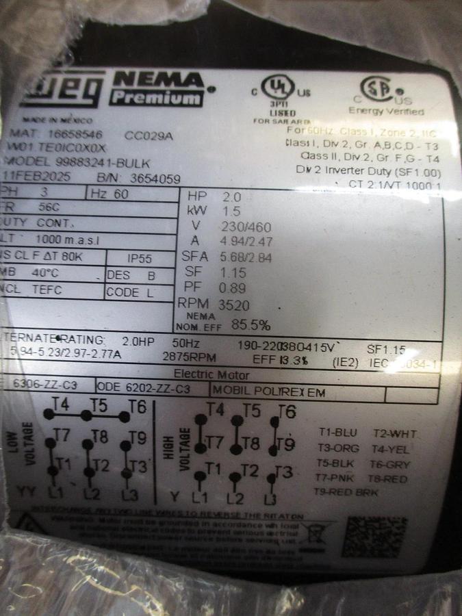 GRUNDFOS CR5-6 VERTICAL 1-1/2" PUMP 2 HP, #351003J NIB