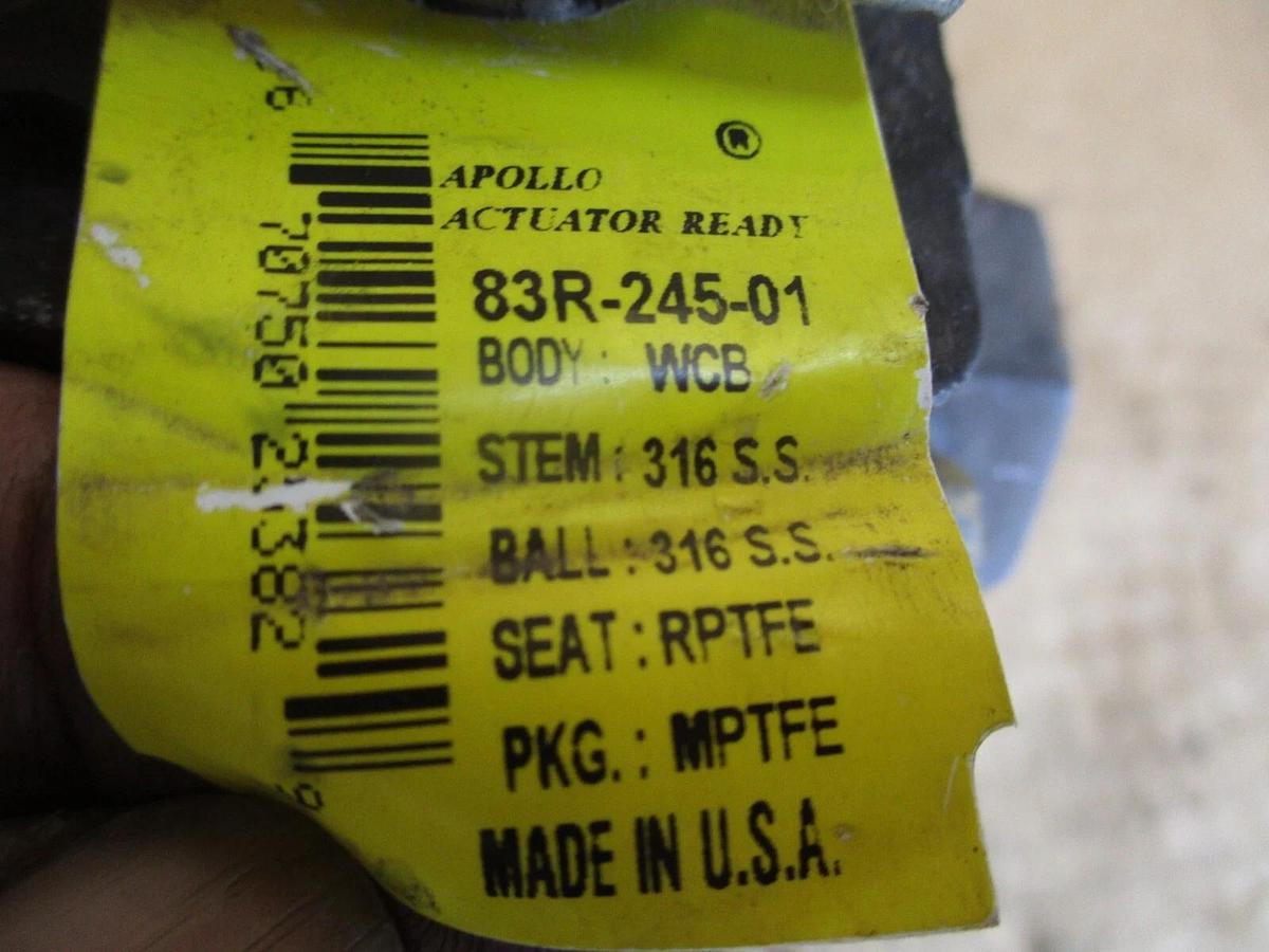 Used APOLLO 1" STEEL BALL VALVE(SOCKET WELD), #416132J NEW