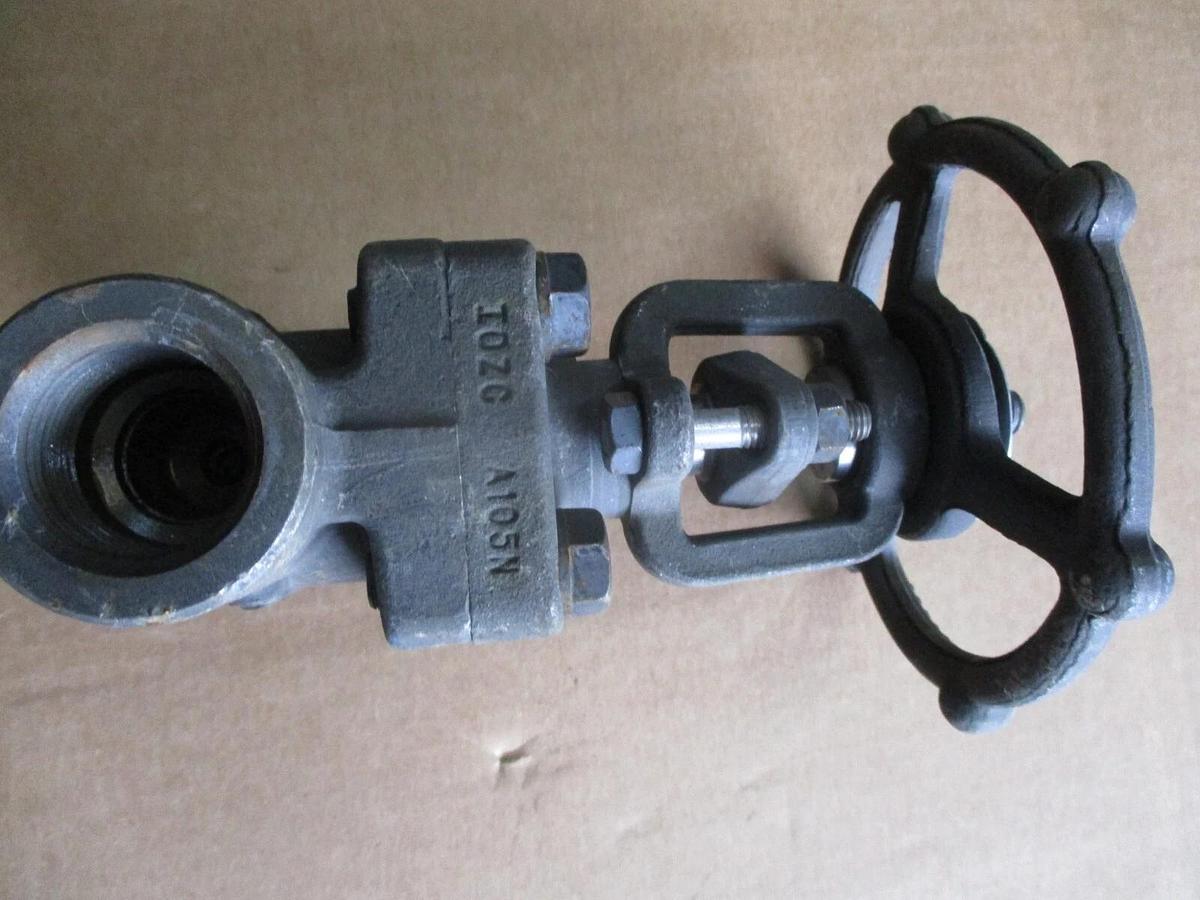 Used OMB 1" FORGED STEEL GATE VALVE (THREADED) #419755J NEW