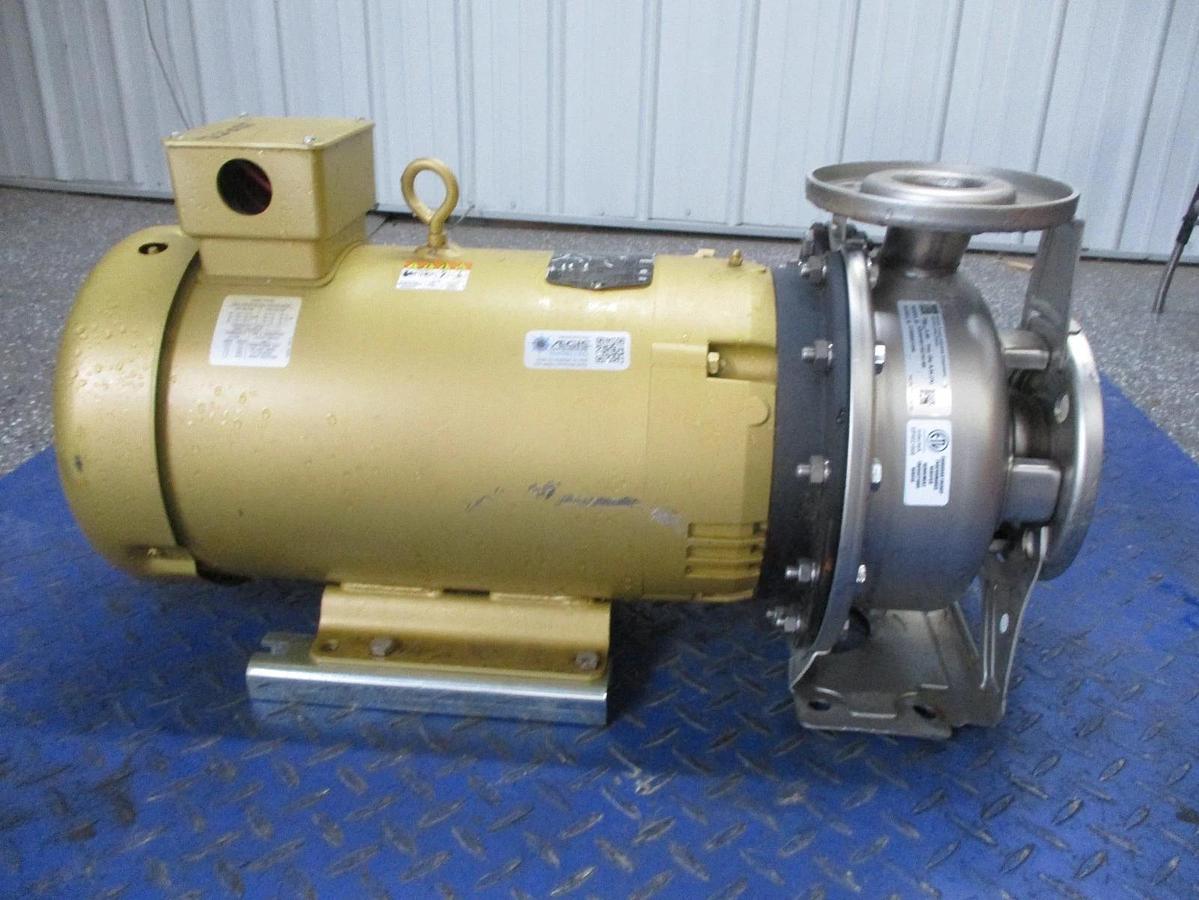Used EBARA 2" X 2-1/2" STAINLESS 15 HP MOTOR, #6121018J NEW