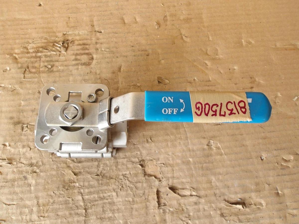 Used AT 800 S/S SPLIT BALL VALVE, #813750G NEW