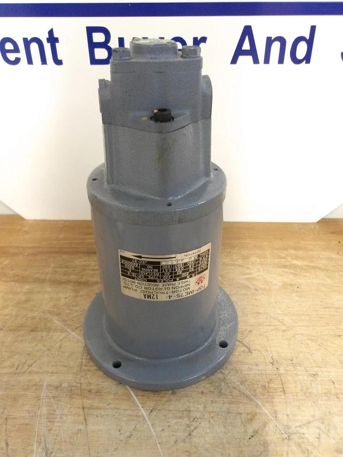 Used NIPPON GEROTOR TOP-IME75-4-12MA INDUCTION MOTOR, #5141123G NEW