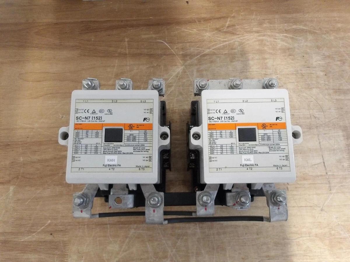 Used FUJI SCN7-15S MACHINE CONTACTOR 3NC4F (LOT OF 2) #3131017G NEW