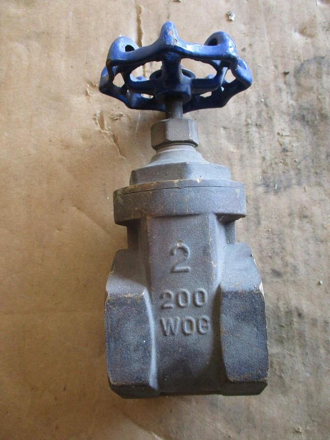 Used FORTUNE 2" BRASS GATE VALVE, #917356J NEW