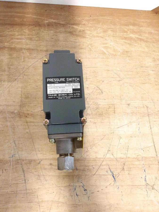 TAIHEI BOEKI TDZ-4 PRESSURE SWITCH, #56836G NIB