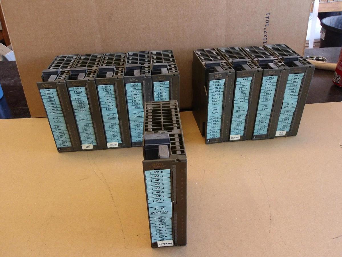 Used SIEMENS 6ES7 SIMATIC S7 INPUT MODEUL (LOT OF 10), #423256G USED