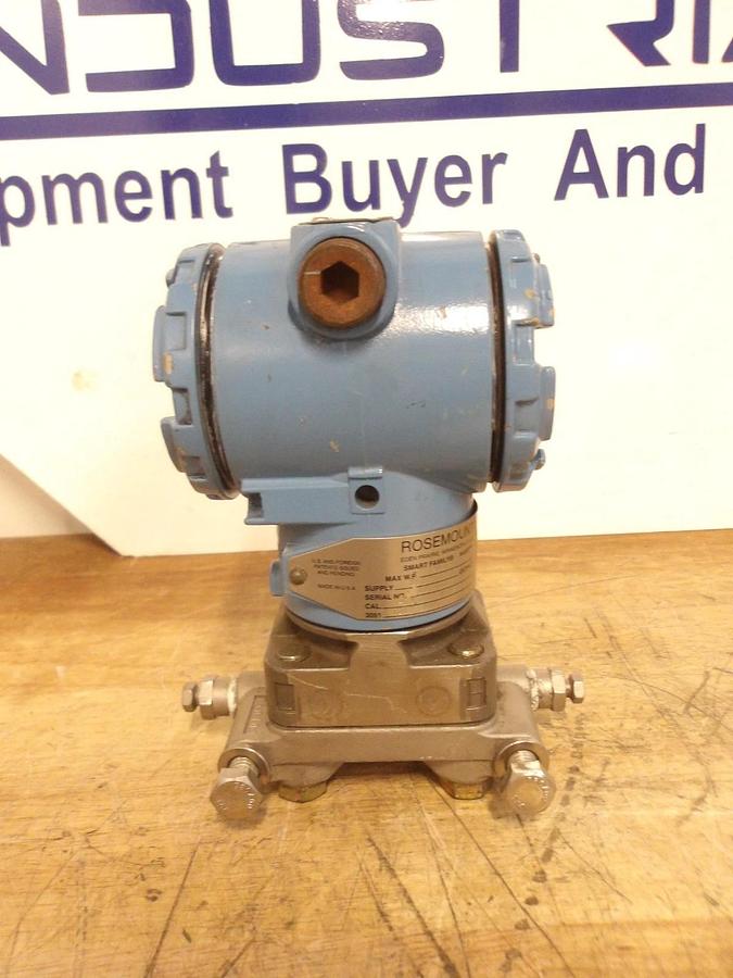 Used ROSEMOUNT 3051 PRESSURE TRANSMITTER, #829904G USED