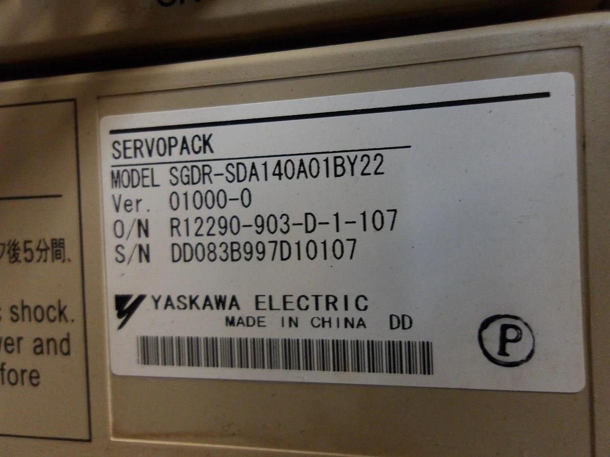 Used YASKAWA SGDR-EA1400N SERVO PACK, #1222945G USED