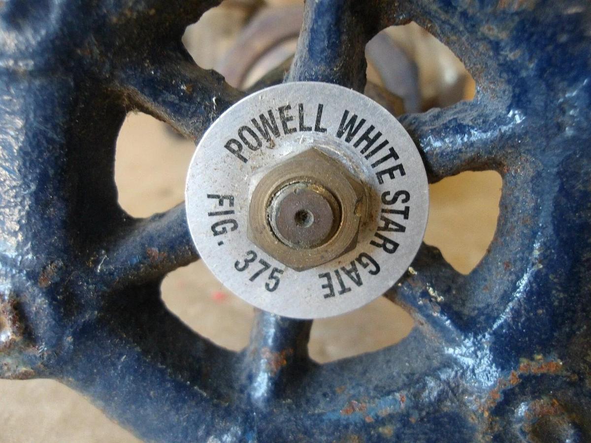 Used POWELL 1-1/2" BRASS GATE VALVE 375 (LOT OF 3) #710915G NEW