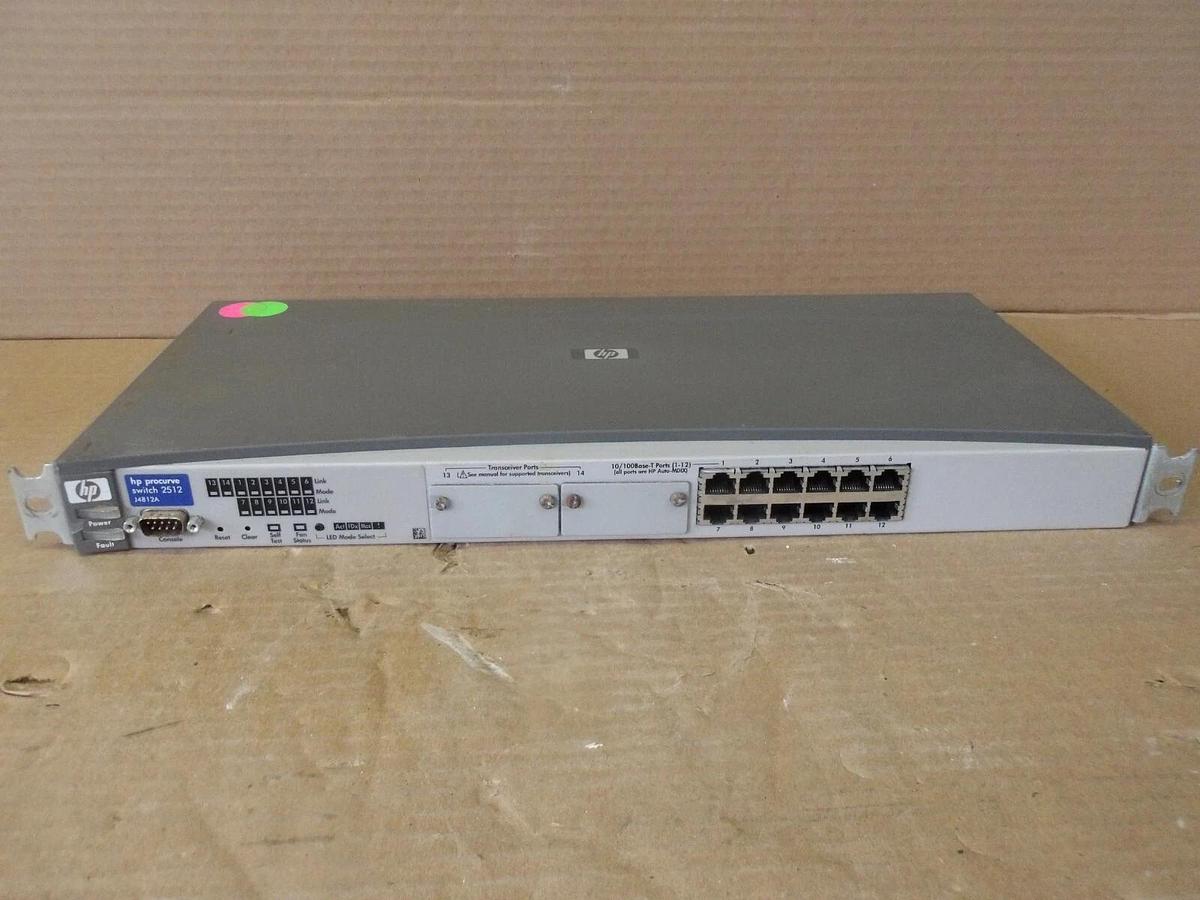 Used HEWLETT PACKARD J4812A PROCURVE SWITCH, #79815G USED