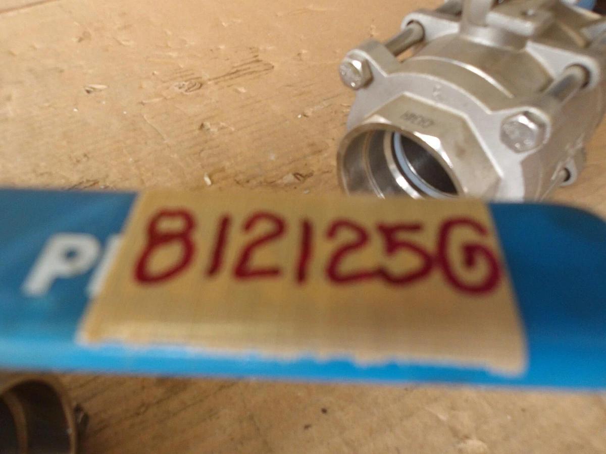Used PINACLE 2" S/S BALL VALVE, #812125G NEW