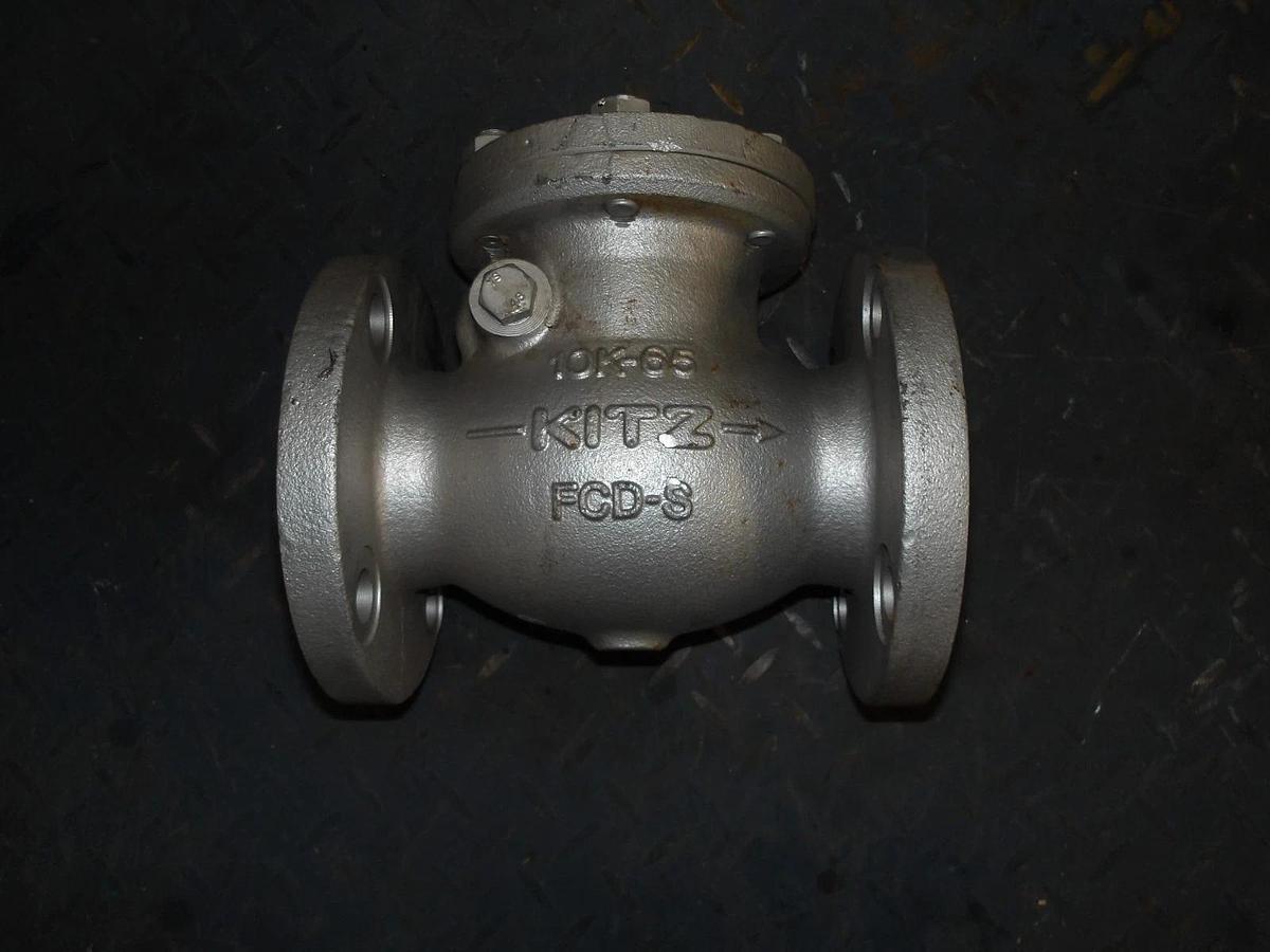 Used KITZ 2-1/2" DUCTILE IRON CHECK VALVE, FLANGED, #714900G NEW