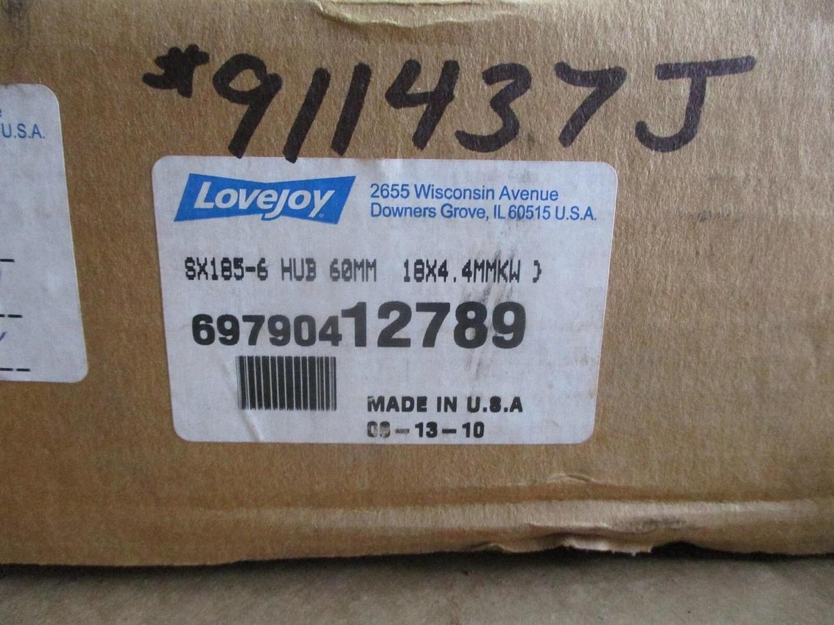 LOVEJOY SX185-6 HUB 69790412789, #911437J NIB