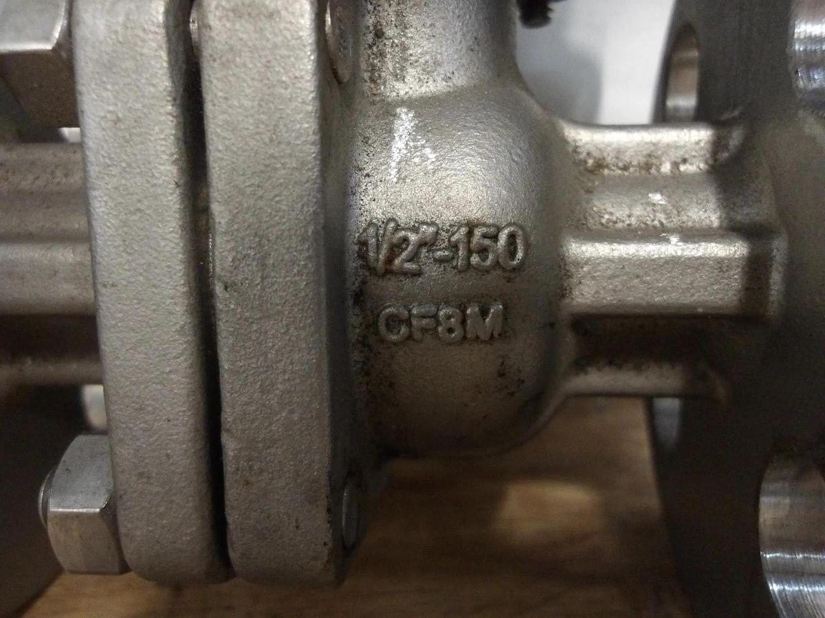 Used FLOW-TEK 1/2" S/S AUTOMATOR BALL VALVE & ACTUATOR, #851028G NEW