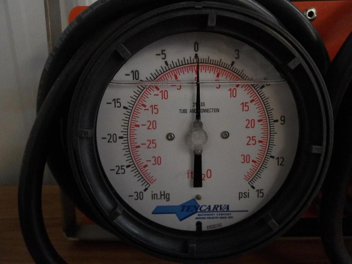 TENCARVA 48213-093-WSST PRESSURE & VACUUM GAUGE KIT, #1271130G NIB