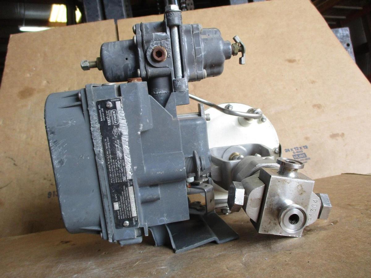 Used BAUMANN 16-83711SA STAINLESS SANITARY CONTROL VALVE W/ FIELDVUE 1/2", #491040J