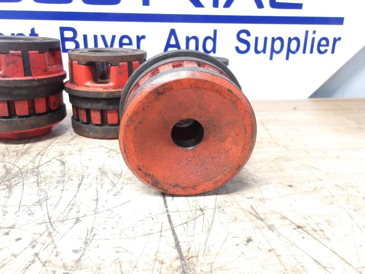 Used RIDGID PIPE DIES 2"-1-1/4"-1"-3/4"-1/2" (ASSORTED LOT OF 5) #310936G USED