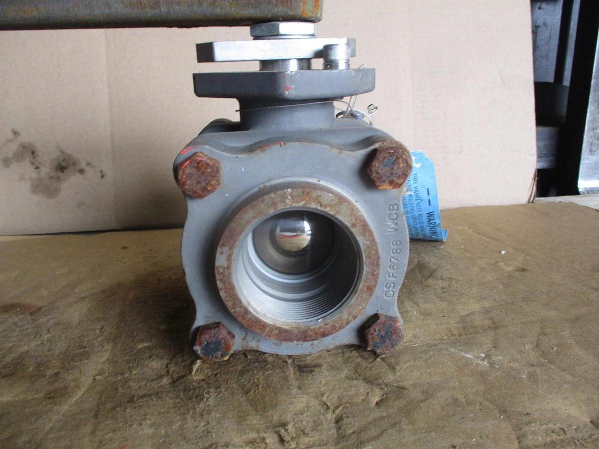 Used JAMESBURY 2" STEEL BALL VALVE, #68955J NEW (WEATHERED)