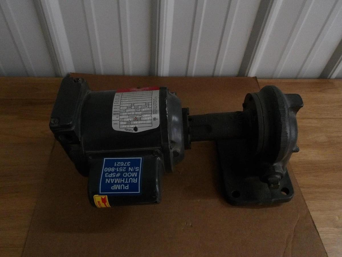 Used GUSHER PUMP 5P-4521-SHORT W/ .1 HP MOTOR, #1161018G NEW