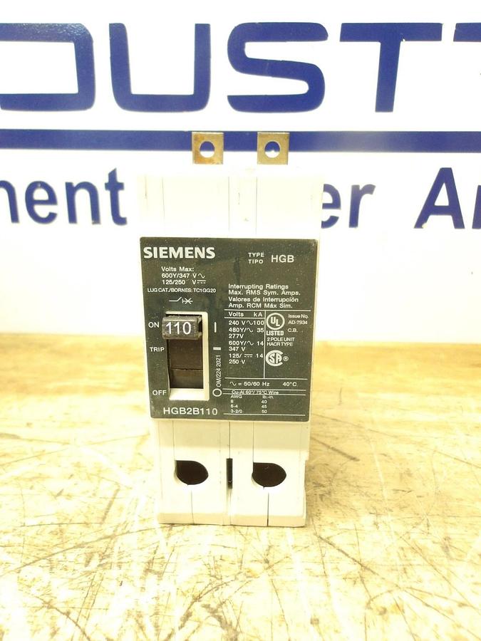 SIEMENS 110 AMP BREAKER 480/277 V, #78120G NIB