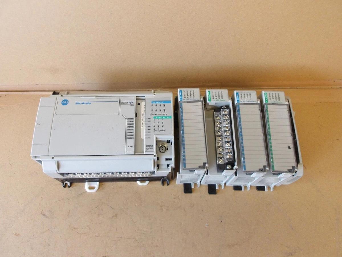 Used ALLEN BRADLEY MICRO-LOGIC 1500 RACK & CARDS, #6141244G USED