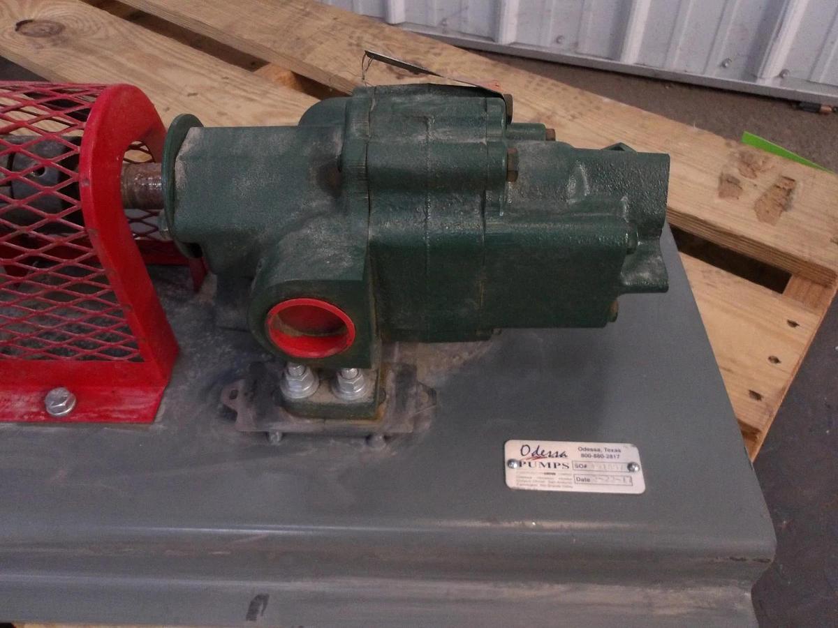 Used ROPER 1-1/2" PUMP W/ 5 HP MOTOR, #1111918G NEW