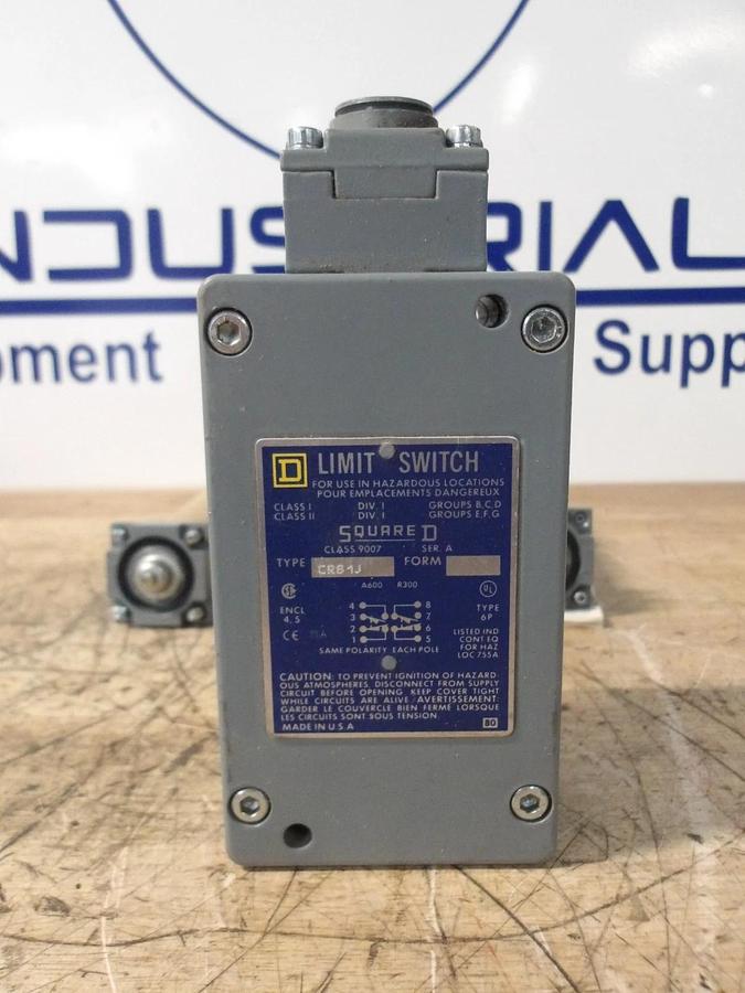 Used SQUARE D CR61J LIMIT SWITCH, #36907G NEW