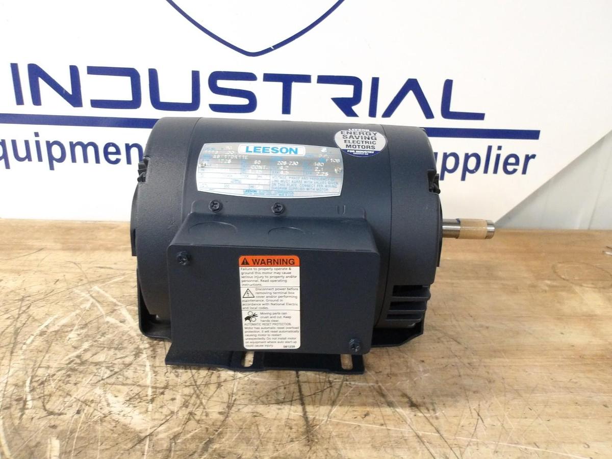 LEESON 1 HP MOTOR, 208-230 V, 1725 RPM, FR D56H, #691032G NIB