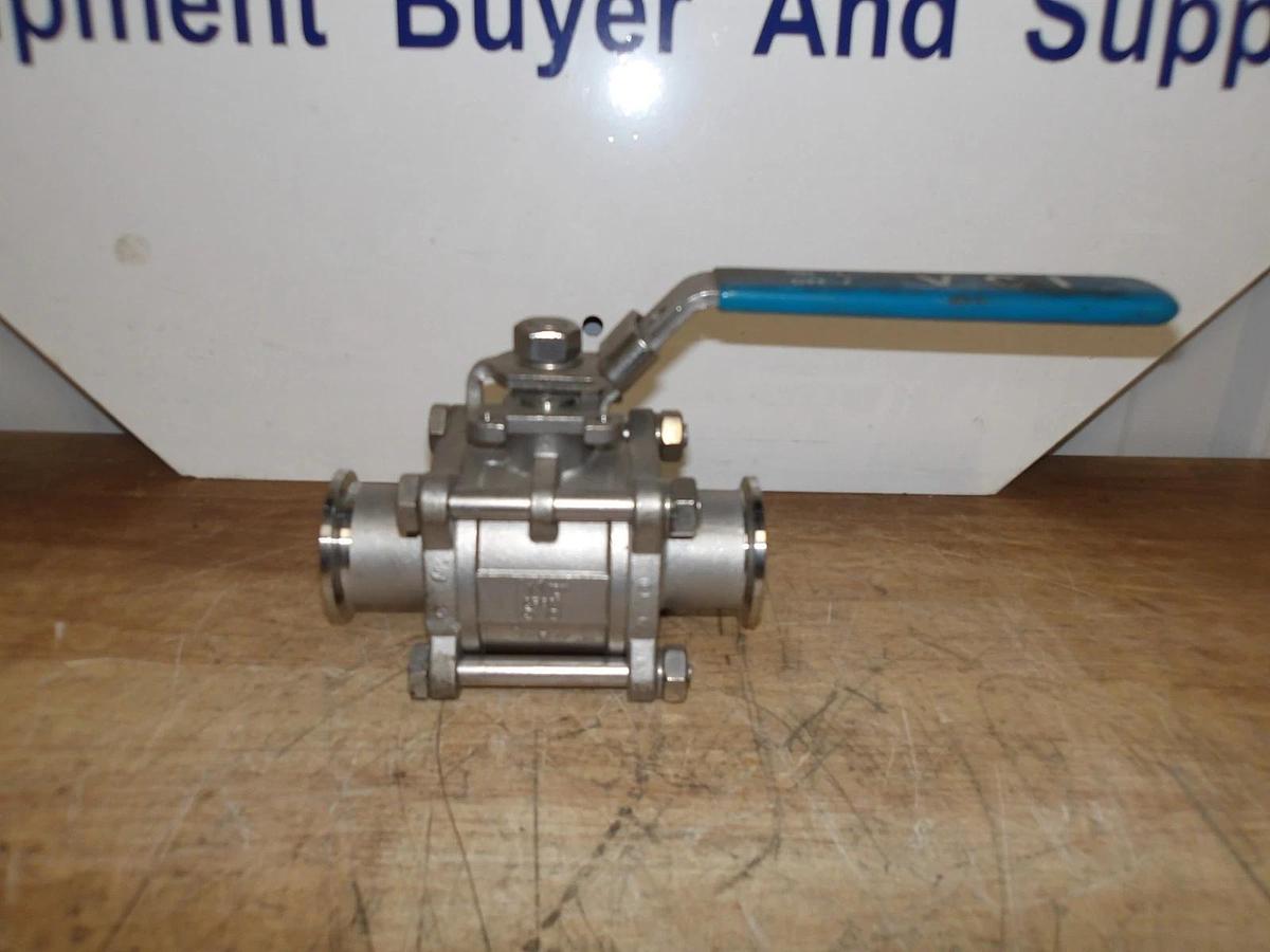 Used VCI S/S 1-1/2" BALL VALVE, FULL PORT, #85950G NEW
