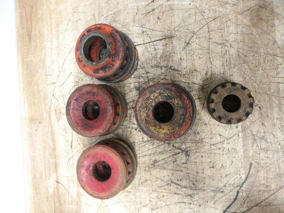 Used RIDGID PIPE DIES 1-3/4", 3", 1", 1", 1-1/4" (ASSORTED LOT OF 5) #311245G USED