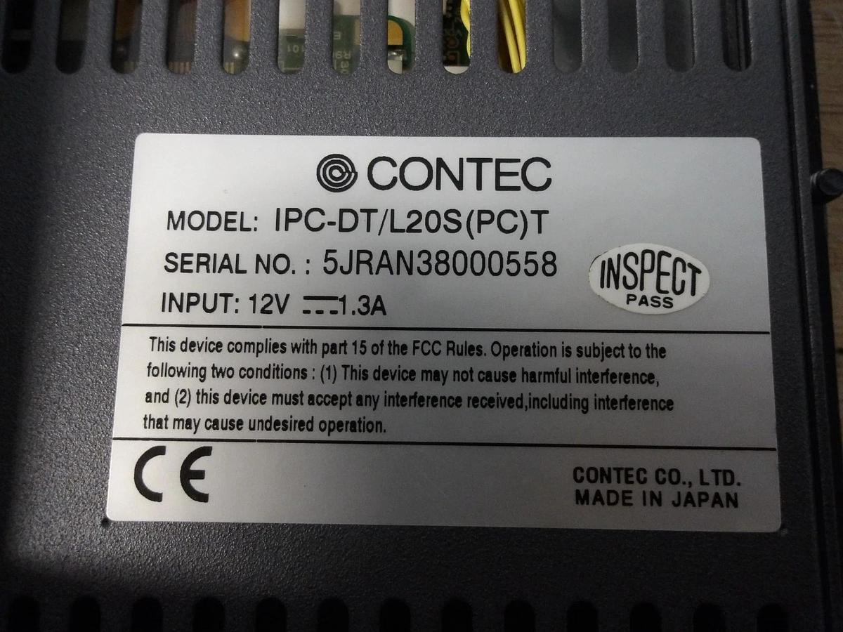 Used CONTEC IPC-POA200/12-02 IPC MONITOR, #1217155G USED (AS IS)