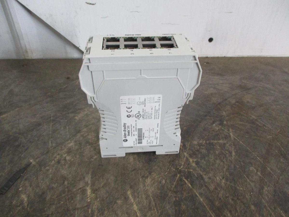 Used ALLEN BRADLEY STRATIX 2000 UNMANAGED ETHERNET SWITCH 1783-US08T, #331206J USED