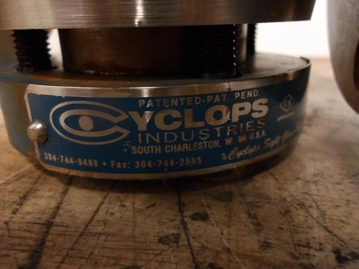 Used CYCLOPS 2" FLANGED SIGHT GLASS, #1021008G USED
