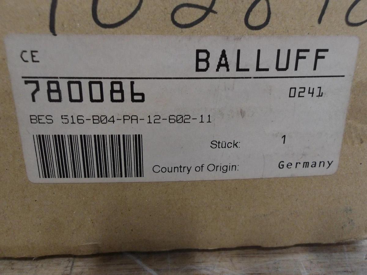 BALLUFF BES-516-B04-PA-12-602-11 POSITION LIMIT SWITCH, #5221118G NIB