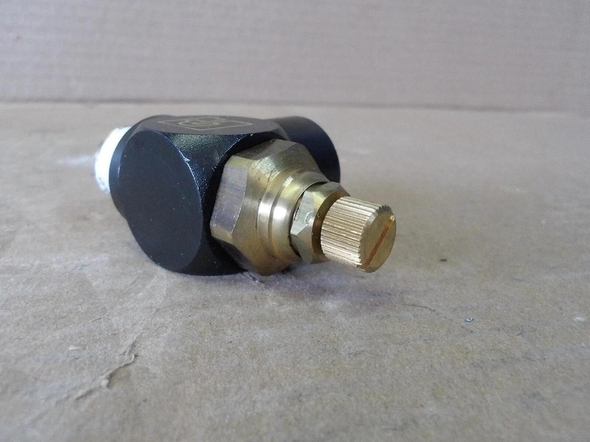 Used PARKER 1/2" PNEUMATIC RIGHT ANGLE CONTROL VALVE, #791205G NEW