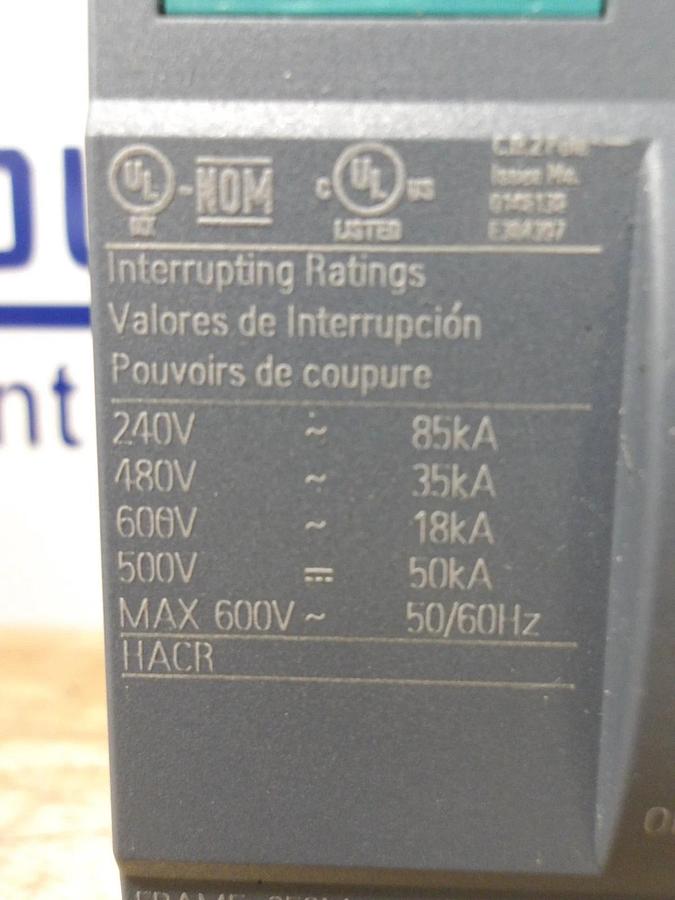 SIEMENS 150 AMP BREAKER 600 V, #714206G NIB