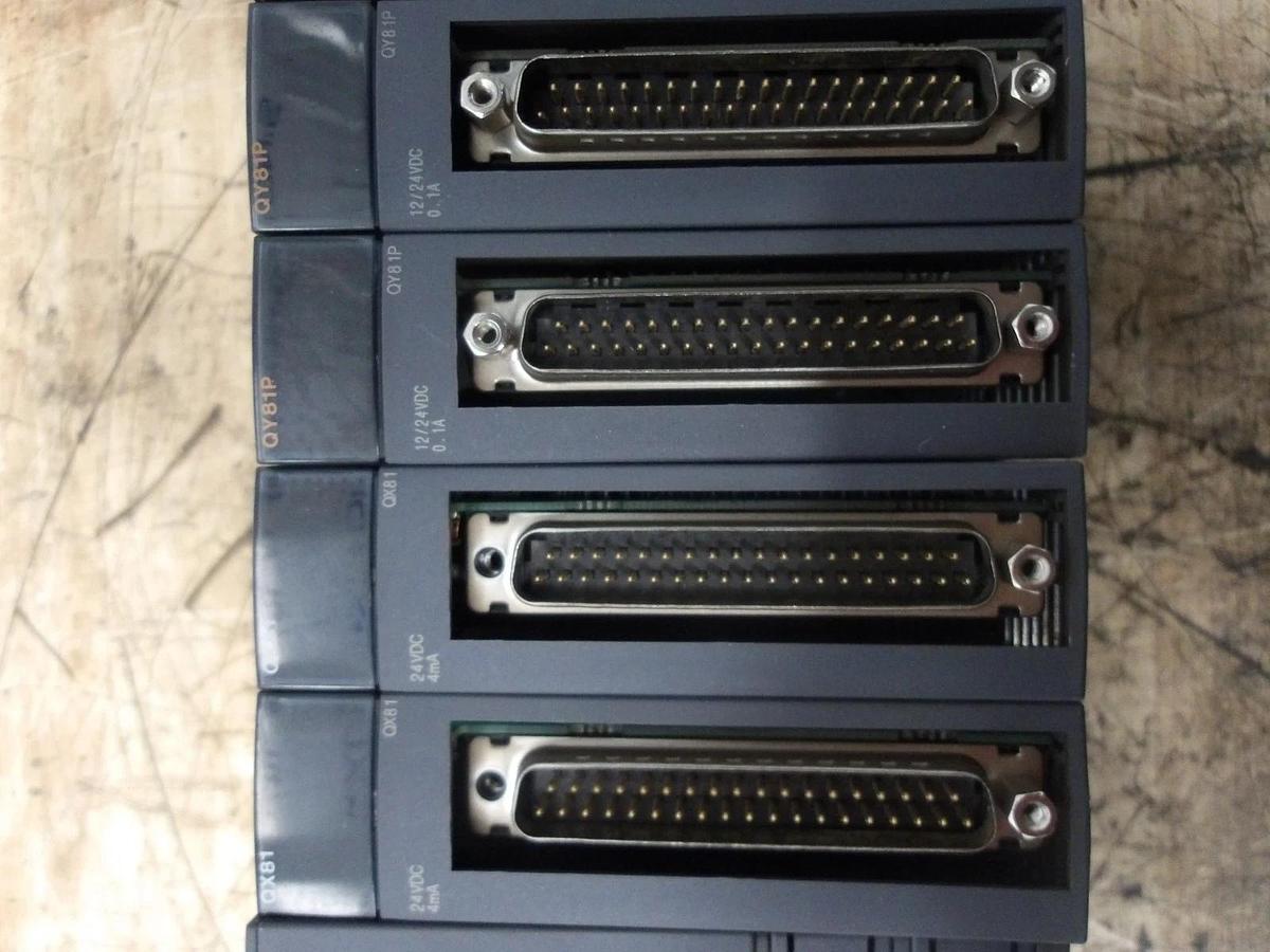 Used MITSUBISHI Q02 RACK & CARDS, #121845G USED